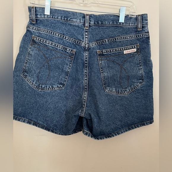 Calvin Klein Jeans Blue Jean Shorts Relaxed Fit - Picture 2 of 5